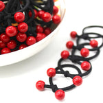 Load image into Gallery viewer, Red Cherry Baby Hair Bands Cute Girls Elastic Ponytail Holder Ties Heaband Kids Headwear Ropes Scrunchie Hair Accessories
