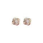 Load image into Gallery viewer, SKEDS Exquisite Women Girls Cross Crystal Earrings Jewelry Korean Style Fashion Lady Elegant Shiny Boutique Decoration Ear Rings