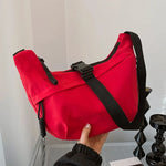 Load image into Gallery viewer, Leisure Oxford Cloth Women's Bag 2023 New Campus Sports Pure Color Commuter Single Shoulder Crossbody Female's Dumpling Bag