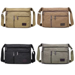 Load image into Gallery viewer, Casual Retro Business Bag High Capacity Canvas Outdoor Simple Version Shoulder Diagonal Package Men Crossbody