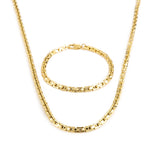 Load image into Gallery viewer, KALEN 5mm Bizantine Link Chain Bracelet & Necklace Jewelry Set Men Women Stainless Steel 304 Fashion New In