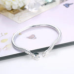 Load image into Gallery viewer, Hot new 925 Sterling Silver Bracelets for women men 4MM snake bone chain Wedding party Gifts high quality Fashion Jewelry