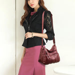 Load image into Gallery viewer, Fashion Soft Leather Crossbody Bags for Women 2024 Casual Female Multi Pocket Messenger Bags Retro Handbags Ladies Shoulder Bags