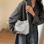 Load image into Gallery viewer, Solid Color Chain Bucket Bag, Fashionable Single Shoulder Women's Bag, Versatile Crossbody Bag