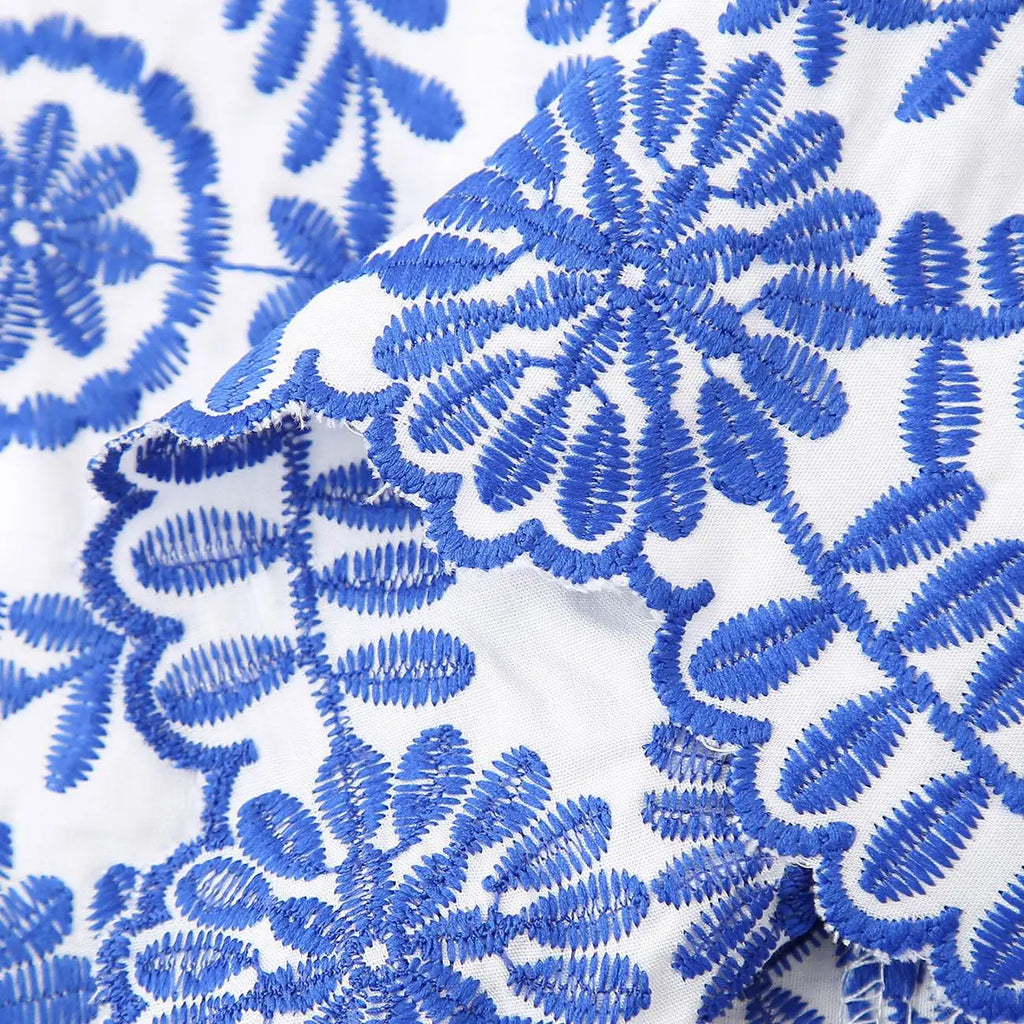 Summer Crop Top Embroidery Tank Top Bra Holiday Wears Casual Vest Women's Clothing