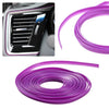 1pc Car Moulding Trims Interior Accessories Purple Silicone 5M Length 5m Car Cover Trim Car-Styling High Quality