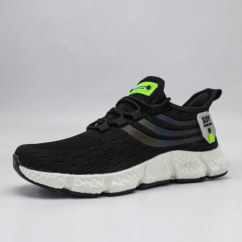 Black White Men's Sneakers Outdoor Breathable Running Shoes For Women Comfortable Classic Casual Shoes