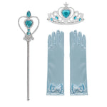 Load image into Gallery viewer, Baby Girls Elsa Anna Princess Accessories Kids Magic Wand Crown Cosplay Snow White Rapunzel Tiara Gloves Party Supplies Sets
