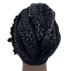 Elegant African Turban Cap with Shiny Rhinestone Ready to Wear Nigeria Auto Gele Headtie Party Women's Head Wrap Bonnet Turbante