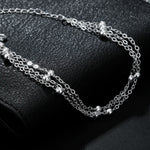 Load image into Gallery viewer, Hot luxury designer 925 sterling silver Tassel beads Bracelets necklaces for women Fashion original jewlery sets party wedding
