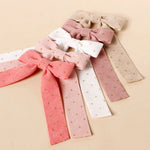 Load image into Gallery viewer, Hair Clips for Girls Corduroy Glitter Long Tail Bows Baby Hairpin Lovely Children Hair Accessories Kids Barrette Headwear