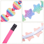 Load image into Gallery viewer, New Fashion Girls Glitter Hair Bands Cute Colors Hair Hoop Hairbands Lovely Bow Stars Headbands for Kids Gifts Hair Accessories