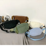 Load image into Gallery viewer, Women Waist Pack Large Capacity Corduroy Fanny Pack Street Style Chest Bag Fashion Shoulder Crossbody Bags Casual Waist Belt Bag