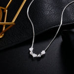 Load image into Gallery viewer, 45cm 925 Sterling Silver charms romantic heart Pendant Necklace for woman fine party wedding fashion Jewelry Christmas Gifts