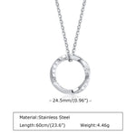 Load image into Gallery viewer, Vnox New Trendy Norse Viking Necklaces for Men, Stainless Steel Mobius Round Pendant Collar Male Gift Jewelry