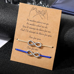 Load image into Gallery viewer, FNIO Fashion Crystal Infinity Bracelet Women's Jewelry 8 Number Pendant Charm Blange Bracelets For Lover Friend Women Gifts