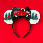 Load image into Gallery viewer, Merry Christmas Mickey Mouse Ears Headband Disney Girl Hair Accessories For Women Candy Cane Hairband Kids Xmas Headwear