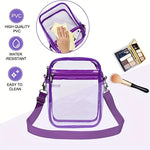 Load image into Gallery viewer, Large Clear Messenger Bag: Adjustable Shoulder Strap Sports Shoulder Bag For Work, Business, & Traveling