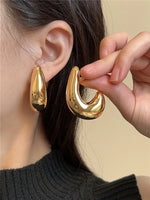 Load image into Gallery viewer, Geometric Irregular Metal Fashion Design Hollow Earrings for Women Europe and the United States Trend High Jewelry Accessories