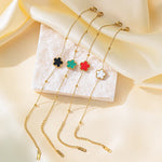 Load image into Gallery viewer, Clover Bracelet for Women Gold Plated Stainless Steel Bracelet Charm Bracelets Women's Hand Bracelets Girls Summer Jewelry