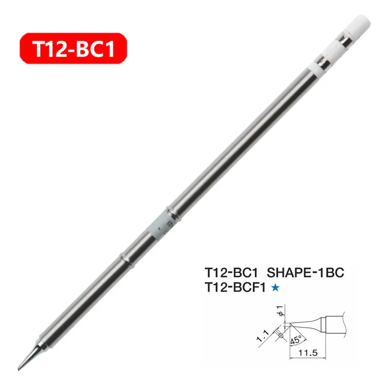 1pc T12 Soldering Iron tips Replacement Various models of Tip Electric Soldering Iron Tip T12- D4  D52 J02 JS02 BC3 CF4 KF KL