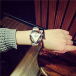 Load image into Gallery viewer, Fashion Simple Triangular Glass Watch Nail Bracelet Set Quartz Watch