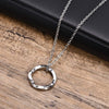 Vnox New Trendy Norse Viking Necklaces for Men, Stainless Steel Mobius Round Pendant Collar Male Gift Jewelry
