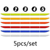 5pcs/set Car Reflective Stickers Rear Trunk Reflector Car Driving Safety Warning Mark Auto Body Waterproof Decal 90cm