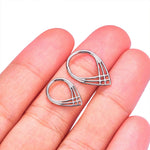 Load image into Gallery viewer, G23 Titanium Ear Pair of Classic Plain Dome Nose Nipple Ring PIERC Earring Hoops Clicke Labret Rings Piercing Jewellery