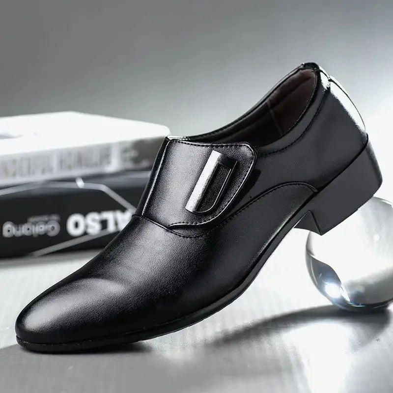 White Leather Dress Shoes Men's Spring Autumn Breathable 2024 New Formal Business Derby Shoes Man Casual English Shoes for Men