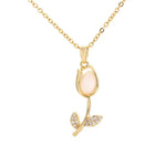 Load image into Gallery viewer, Delicate Tulip Necklace for Women Simple Retro Fashion Casual Trend Joker Ladies Daily Party Holiday Party To Wear Jewelry Gift
