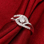 Load image into Gallery viewer, New Streetwear 925 Sterling Silver Shiny Zircon Diamond Rings for Women Wedding Party Gifts Fine Jewelry Engagement Rings