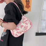 Load image into Gallery viewer, Miniso Hello Kitty Underarm Bag for Women Y2K Sanrio Kuromi Mymelody Messenger Tote Bag Cute Girls Shoulder Bag Purses Handbag