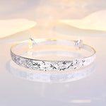 Load image into Gallery viewer, Fine 925 Sterling Silver Original romantic Gypsophila star Bangles for women bracelets fashion party wedding accessories jewelry