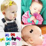 Load image into Gallery viewer, 10/20Pcs Candy Color Baby Mini Small Bow Hair Clips Safety Hair Pins Barrettes for Children Girls Kid Hair Accessories Wholesale
