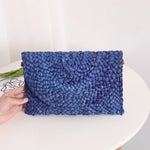 Load image into Gallery viewer, Corn Husk Weave Clutch Bag Women Ladies Fashion Simple Solid Straw Clutch Bag Evening Summer Casual Vacation Large Purse Woman