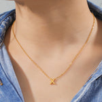 Load image into Gallery viewer, COOLTIME Minimalist Initial A-Z Letter Necklace for Women Alphabet Stainless Steel Choker Jewelry Birthday Gift Wholesale