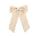 Load image into Gallery viewer, 010H Fashion Hair Accessories Lace Hair Bows Cute Hairpins Girls duckbilled Hair Clips Barrettes Solid Clip Kids Headwear