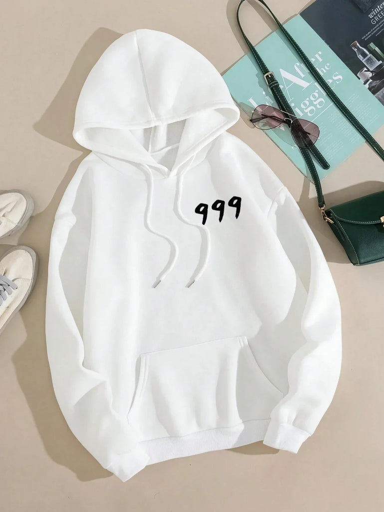 Rapper Juice Wrld 999 Letter Printed Hoodie Y2k Women's Casual Fashion Sportswear Autumn/Winter Hoodie Women's Clothing
