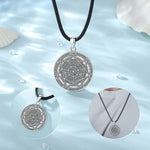 Load image into Gallery viewer, Eudora 925 Sterling Silver Seal of Seven Archangels Necklace Pentagram Amulet Pendant Men Women Vintage Personality Jewelry