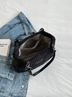 Load image into Gallery viewer, Large-Volume Collage Corduroy Tote Bag Casual Retro Double-Hand Shoulder Bag