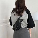 Load image into Gallery viewer, Cat Shape PU Women Handbags Cute Crossbody Female Bag Fashion Zipper Simple Adjustable Shoulder Strap Waterproof Shopping Travel