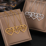 Load image into Gallery viewer, Stainless Steel Necklaces Fashion Best Friends Pendants 3 Pcs/ Set Chains Choker Broken Heart BFF Good Friendship Jewelry Gifts