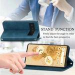 Load image into Gallery viewer, For Google Pixel 9 Pro XL 5G 2024 Luxury Case Smooth Wallet Skin Magnetic Book Funda Pixel 8A 8 Pro 7 6 A Pixel9 7A Phone Cover