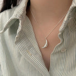 Load image into Gallery viewer, 48Hour Shipping~All 925 Sterling Silver Moon Necklaces Are Simple and Elegant Original Necklaces