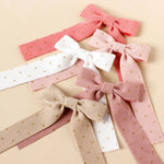 Load image into Gallery viewer, Hair Clips for Girls Corduroy Glitter Long Tail Bows Baby Hairpin Lovely Children Hair Accessories Kids Barrette Headwear