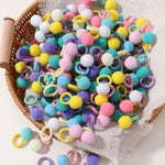 Load image into Gallery viewer, 20pcs Kids Elastic Hair Bands Girls Plush Ball Rubber Band For Children Sweets Scrunchie Hair Ties Clip Baby Hair Accessories