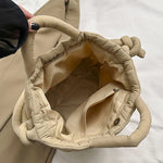 Load image into Gallery viewer, Fashion Casual Large Capacity Puffer Tote Bag Designer Padded Nylon Women Shoulder Bags Handbags Knotted Strap Crossbody Bags
