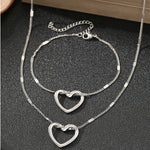 Load image into Gallery viewer, Stainless Steel Jewelry Set Novelty Twisted Heart Light Luxury High-end Sense Jewelry Set For Women Jewelry Anniversary 2024