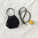 Load image into Gallery viewer, Small Handage Women Canvas Shoulder Bags Tassel Bucket Bags For Girls Crossbody Bags Ladies Tote Phone Pouch Sac a Main Femme